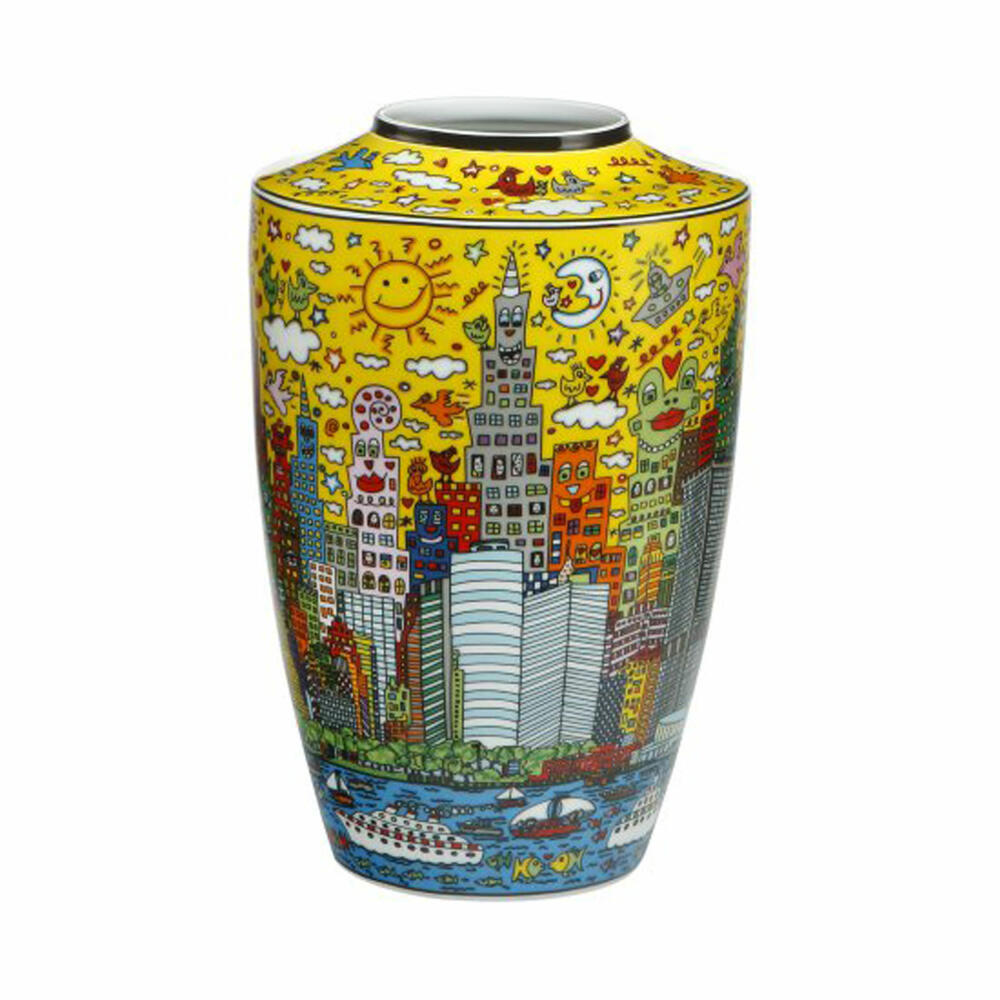 Goebel vase James Rizzi - My New York City Sunset, porcelain, colorful, 24 cm, 26102521