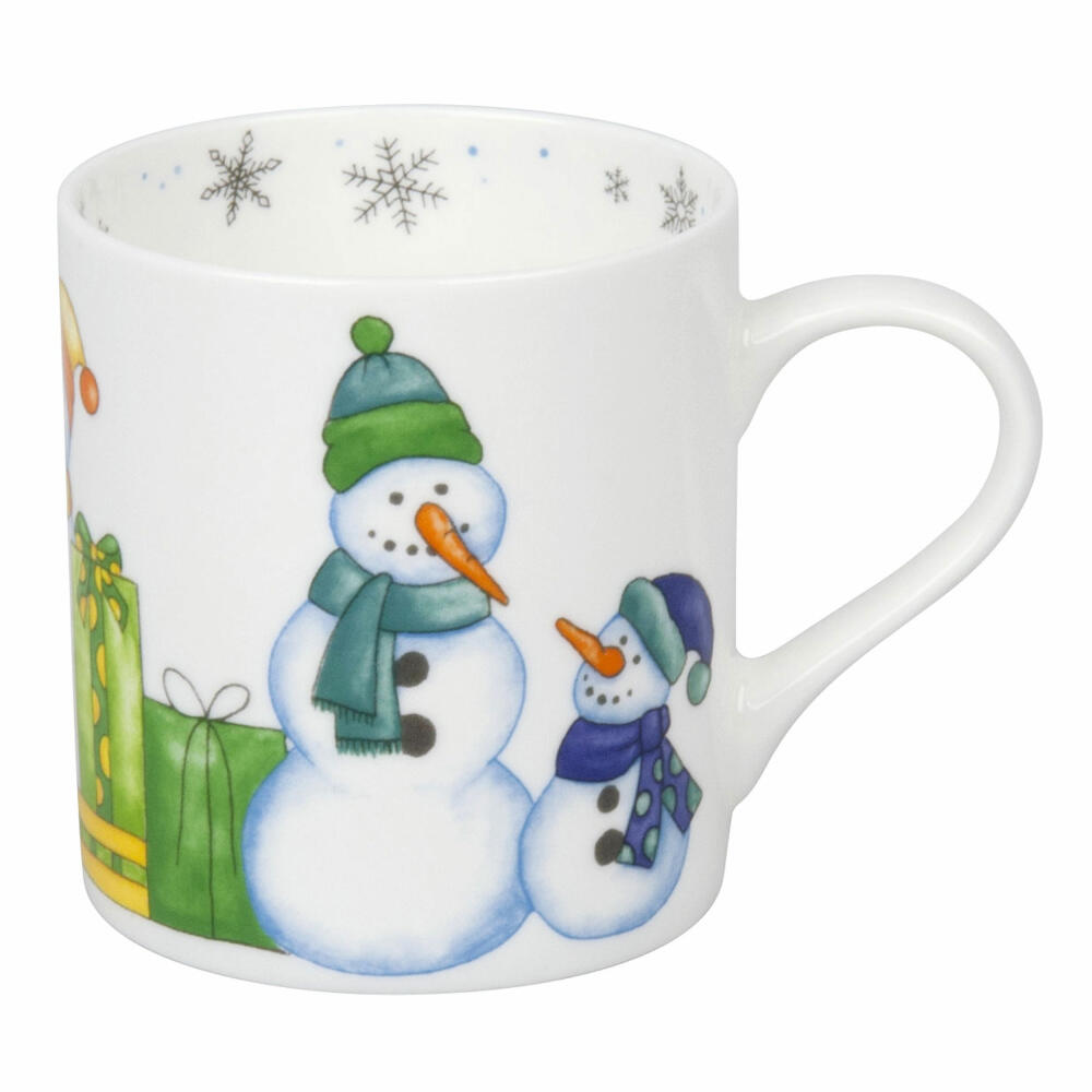 Könitz Watercoloured Snowman Mug, Christmas, Cup, Coffee Cup, Bone China, Snowman, 385 ml, 11 2 004 2281