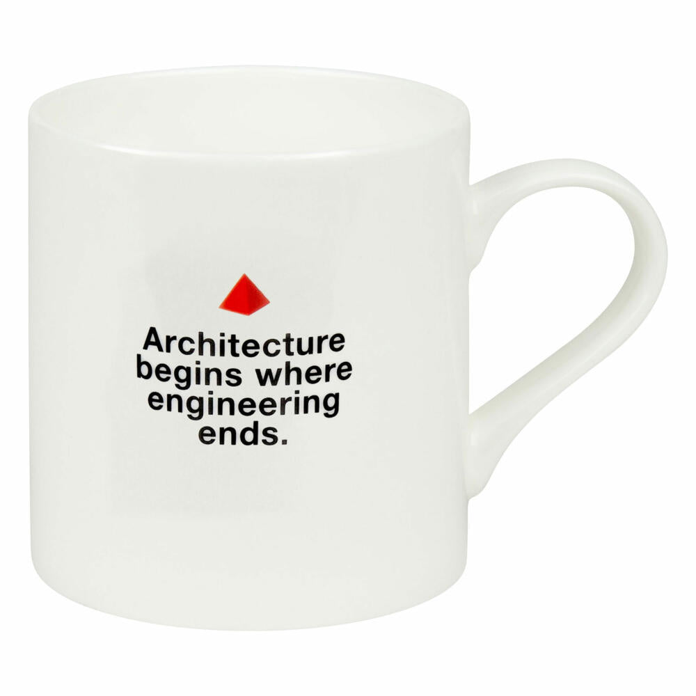 Könitz Becher Bauhaus - Architecture begins, Tasse, Kaffeebecher, Bone China, weiß, 400 ml, 11 2 004 2314