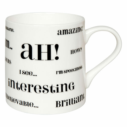 Könitz Becher Ah most common, Tasse, Kaffeebecher, Bone China, Bunt, 385 ml, 11 2 004 2723