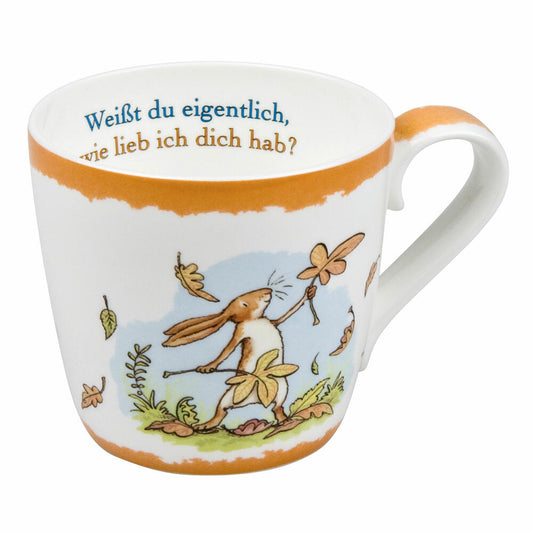 Könitz Weißt Du Eigentlich Becher, Herbst, Tasse, Kaffeetasse, Bone China, Hasen, 415 ml, 11 2 057 1533