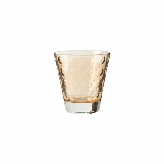 Leonardo Optic Whiskeybecher 6er Set, Whiskey, Whisky Glas, Tumbler, Glas, Marrone, 140 ml, 17992