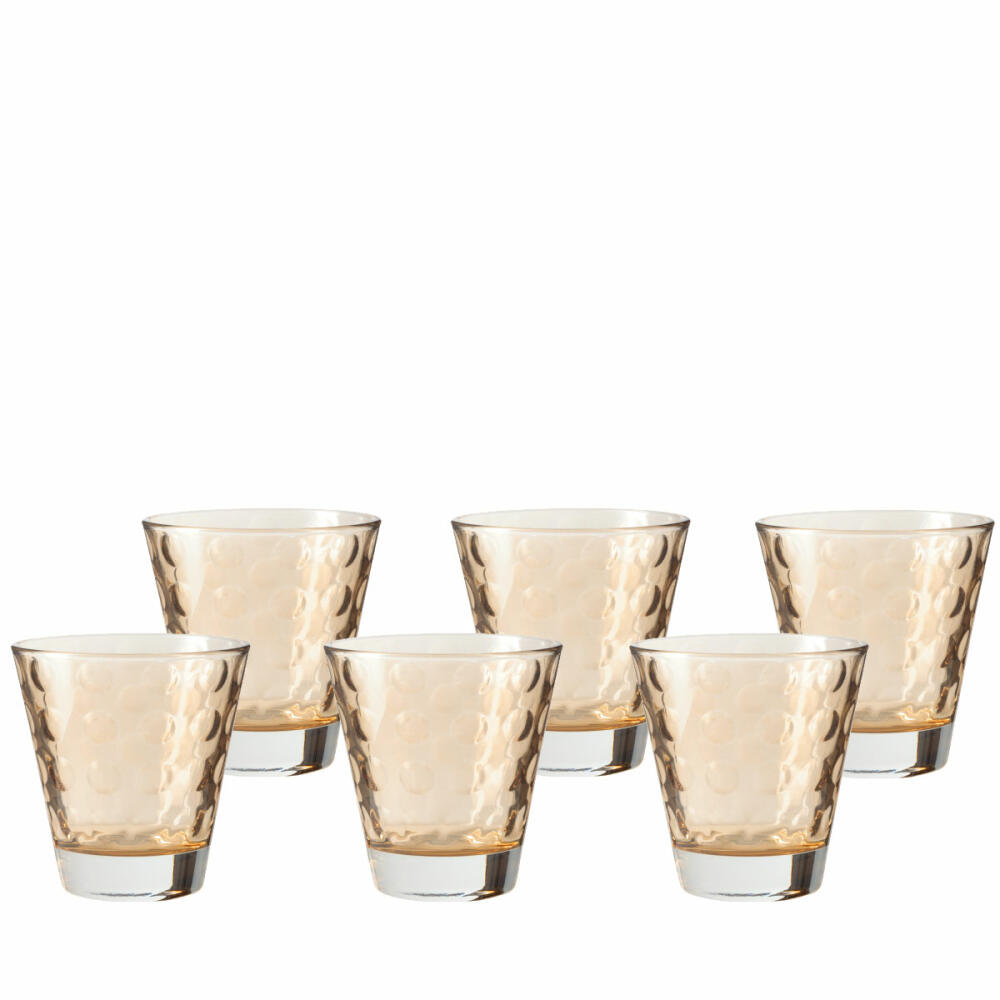 Leonardo Optic whiskey tumblers set of 6, whiskey, whiskey glass, tumbler, glass, chestnut, 140 ml, 17992