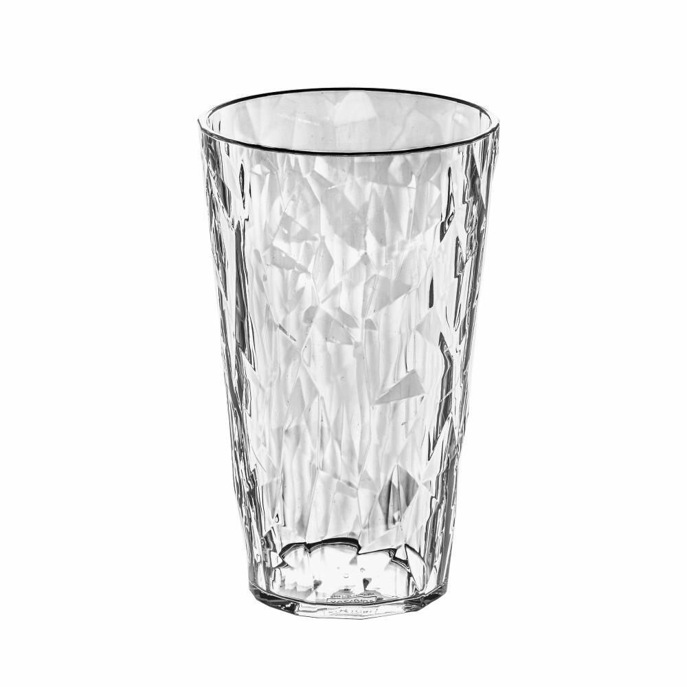 Koziol Crystal 2.0 L Glas, Trinkbecher, Saftglas, Wasserbecher, Transparent Klar 450 ml, 3578535