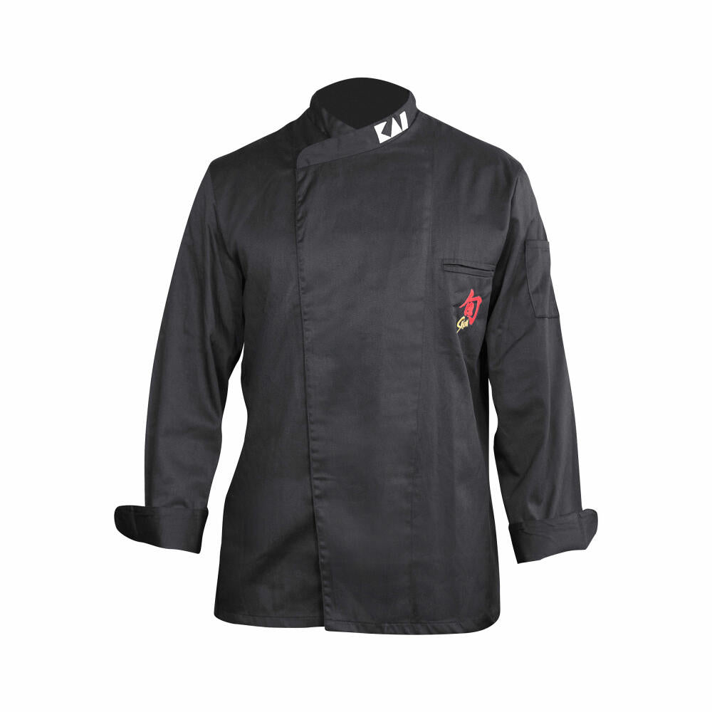 Shun Kochjacke, Küchen Koch Jacke, Poliyester / Baumwolle, Schwarz, Herren-Größe L, 43070351