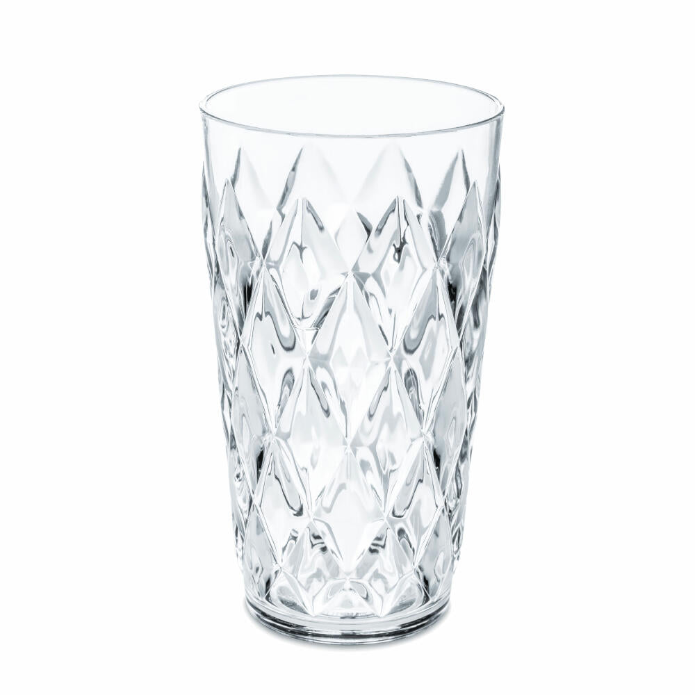 Koziol Crystal L, Becher, Trinkbecher, Trinkglas, 450ml, Transparent Klar, 3544535