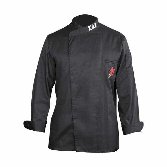 Shun Kochjacke, Küchen Koch Jacke, Poliyester / Baumwolle, Schwarz, Herren-Größe XL, 43070352