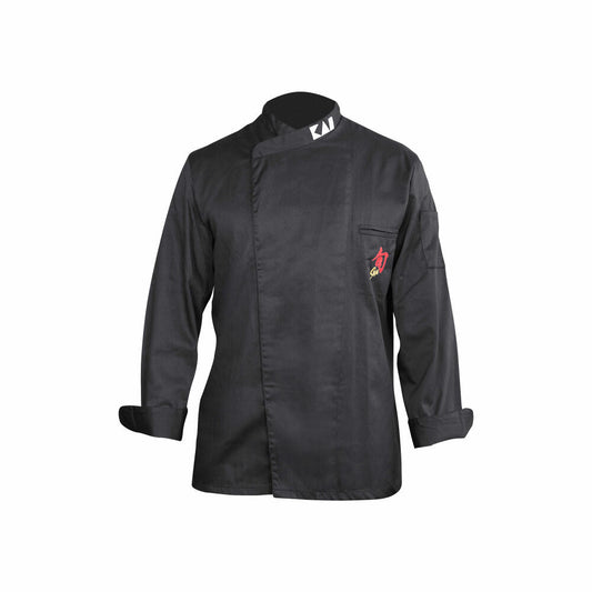 Shun Kochjacke, Küchen Koch Jacke, Poliyester / Baumwolle, Schwarz, Herren-Größe S, 43070349