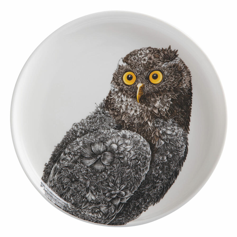 Maxwell & Williams Marini Ferlazzo Teller Owl, Speiseteller, in Geschenkbox, Premium-Keramik, Mehrfarbig, 20 cm, DX0594