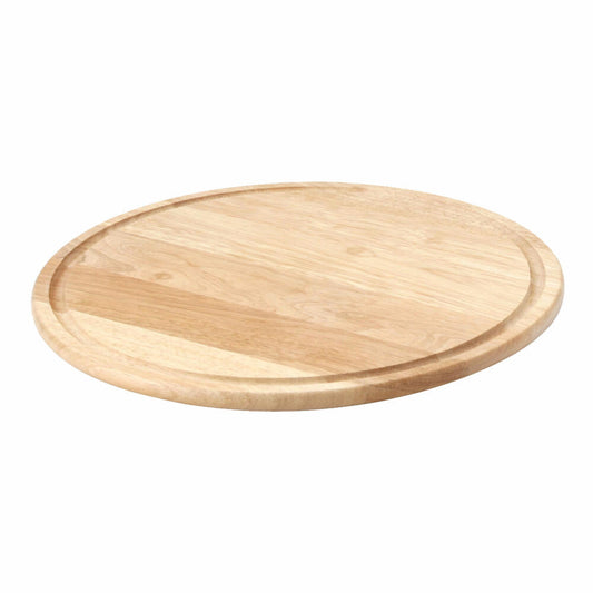 Continenta pizza plate, pizza plate, pizza board, serving board, wooden board, rubberwood, Ø 33 cm, 3207