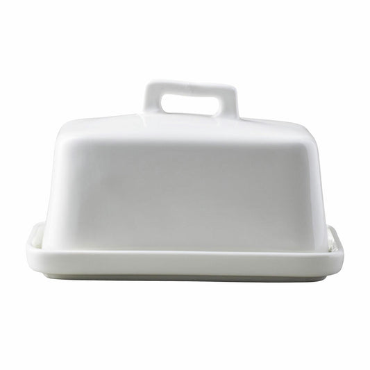 Maxwell & Williams Butterdose Epicurious, Butterglocke, Butterschale, Porzellan, Weiß, 17x12 cm, IA0102