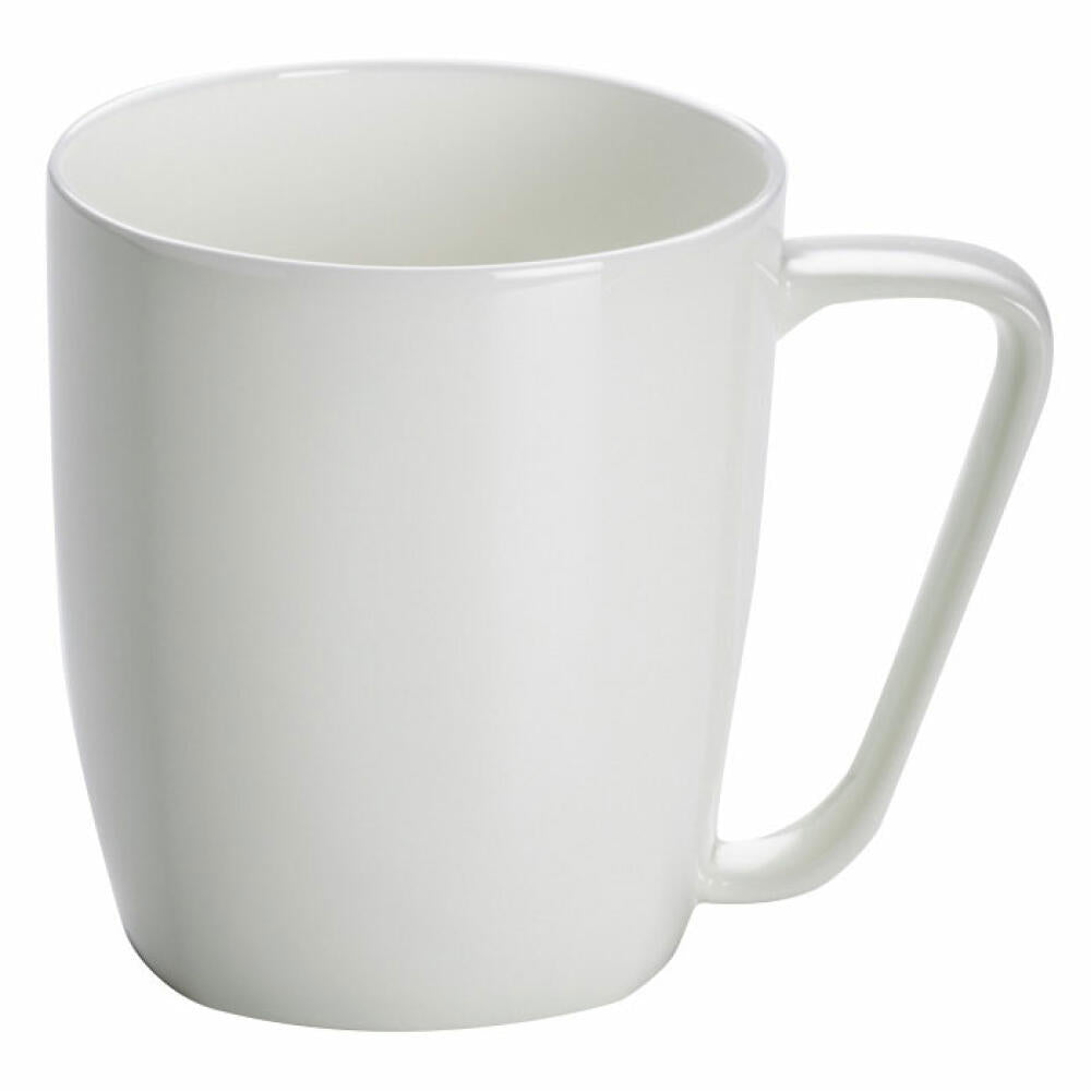 Maxwell & Williams Cashmere Becher Winkelgriff, Kaffeetasse, Tasse, Teetasse, Porzellan, Weiß, 420 ml, BC1927