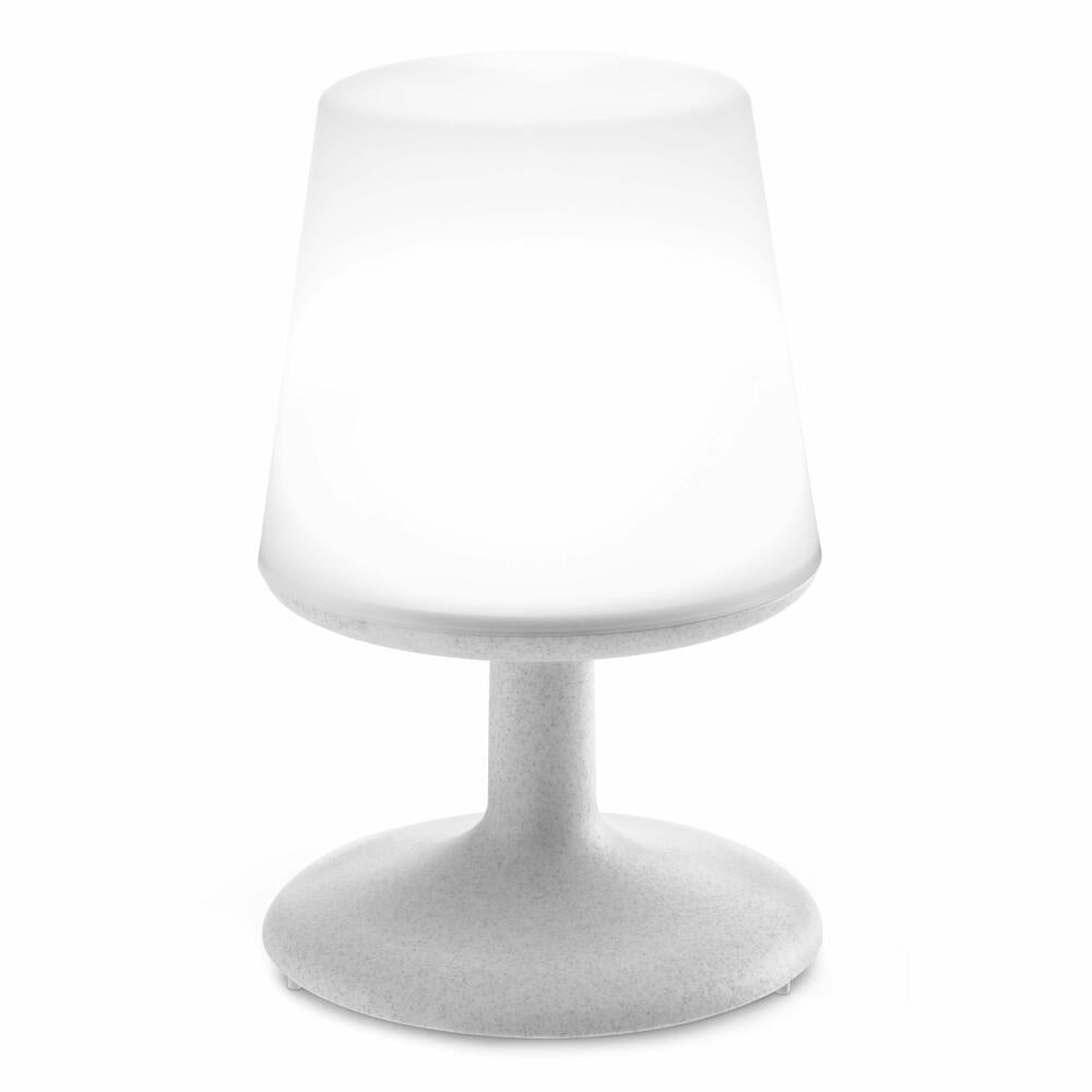 Koziol Light To Go Lampe, Tischlampe, Leuchte, Tischleuchte, Dekolampe, Kunststoff, Organic Grey, 28 cm, 3799670