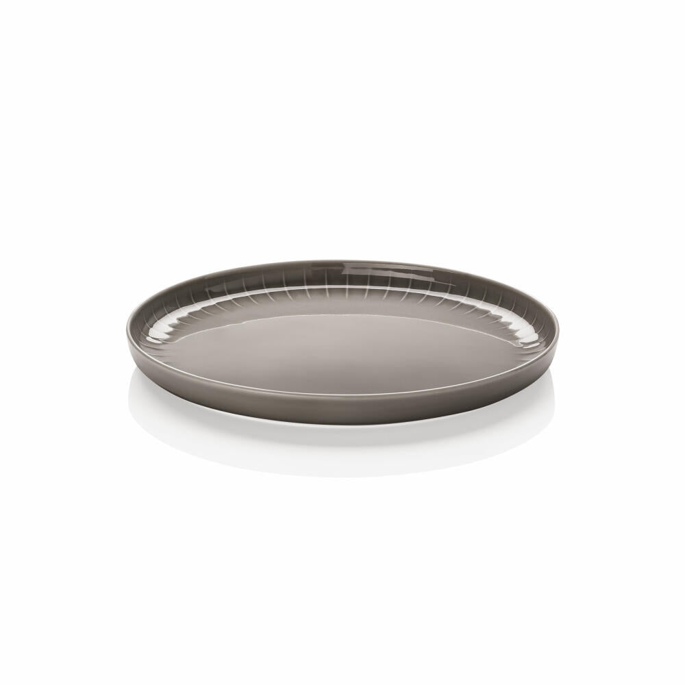 Arzberg Gourmetteller flach Joyn Grey, Teller, Porzellan, Grau, 26 cm, 44020-640202-10726