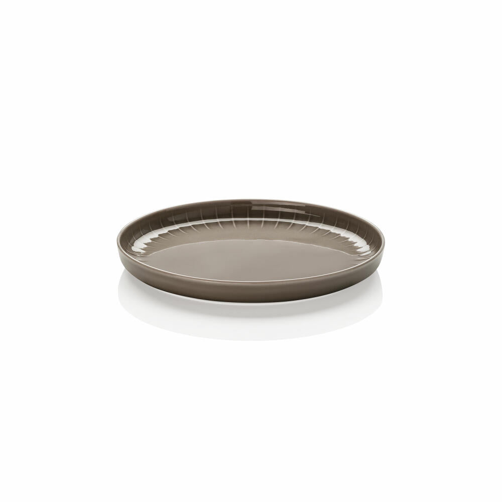 Arzberg Gourmetteller flach Joyn Grey, Teller, Porzellan, Grau, 22 cm, 44020-640202-10722