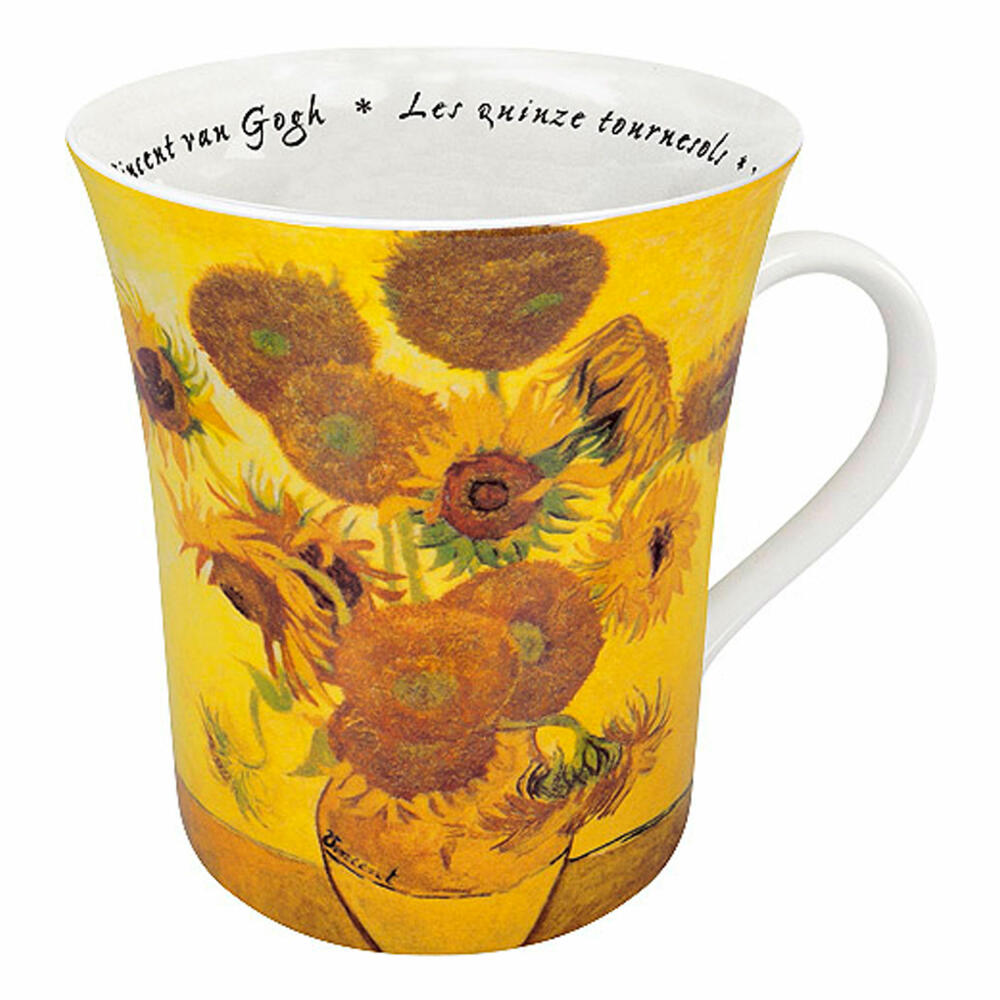 Könitz Les Fleurs van Gogh mug, sunflowers, cup, coffee cup, porcelain, sunflower, 410 ml, 11 1 100 0689