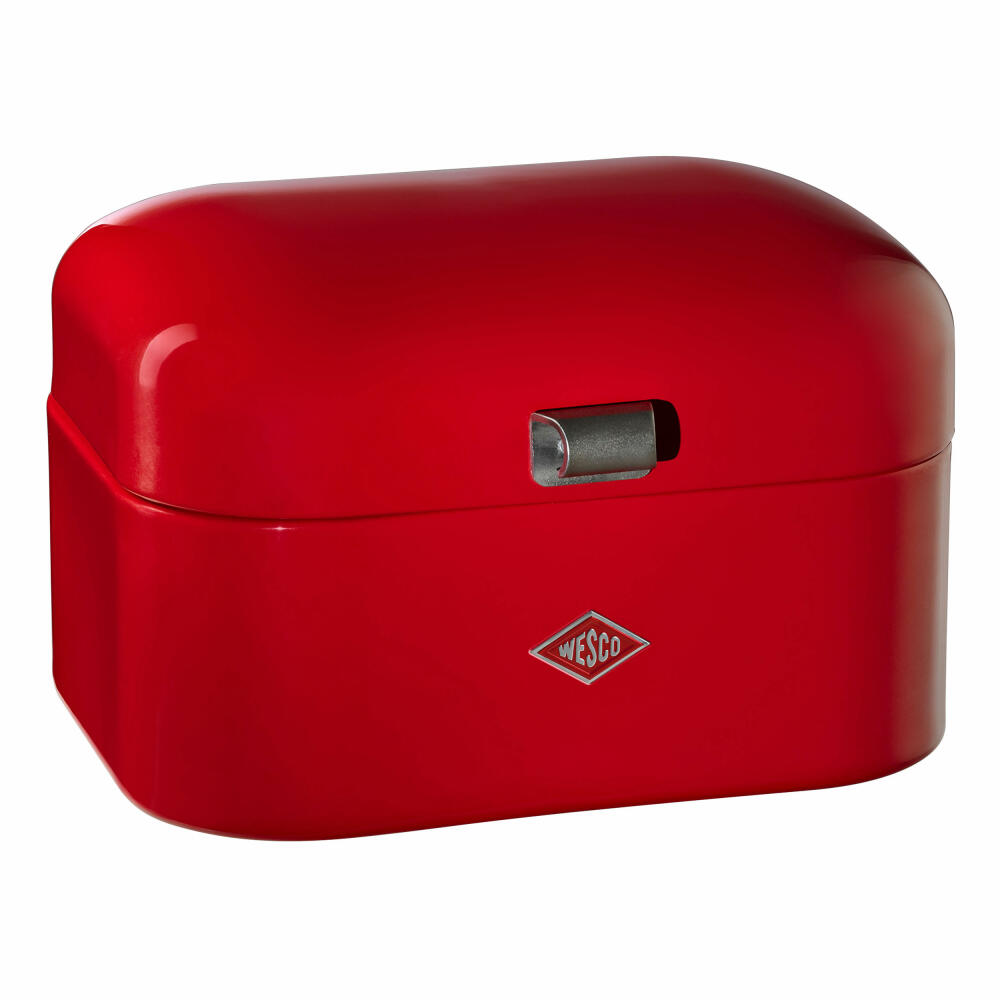 Wesco Single Grandy, breakfast box, lunch box, sandwich box, red, sheet steel, 235101-02
