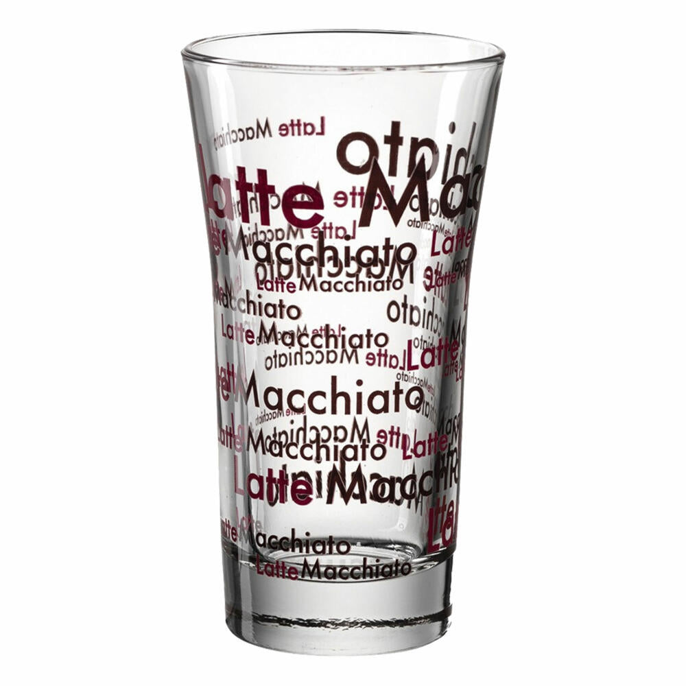 montana: :enjoy Latte Macchiato Becher, Kaffeebecher, Kaffeetasse, Kaffeeglas, Glasbecher, Glas, 190 ml, 065038
