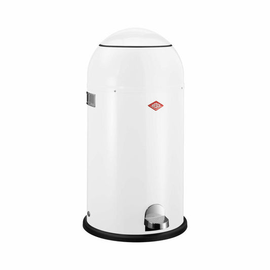 Wesco Liftmaster trash can with damper, waste collector, pedal waste collector, pedal bin, sheet steel, white, 33 L, 186642-01