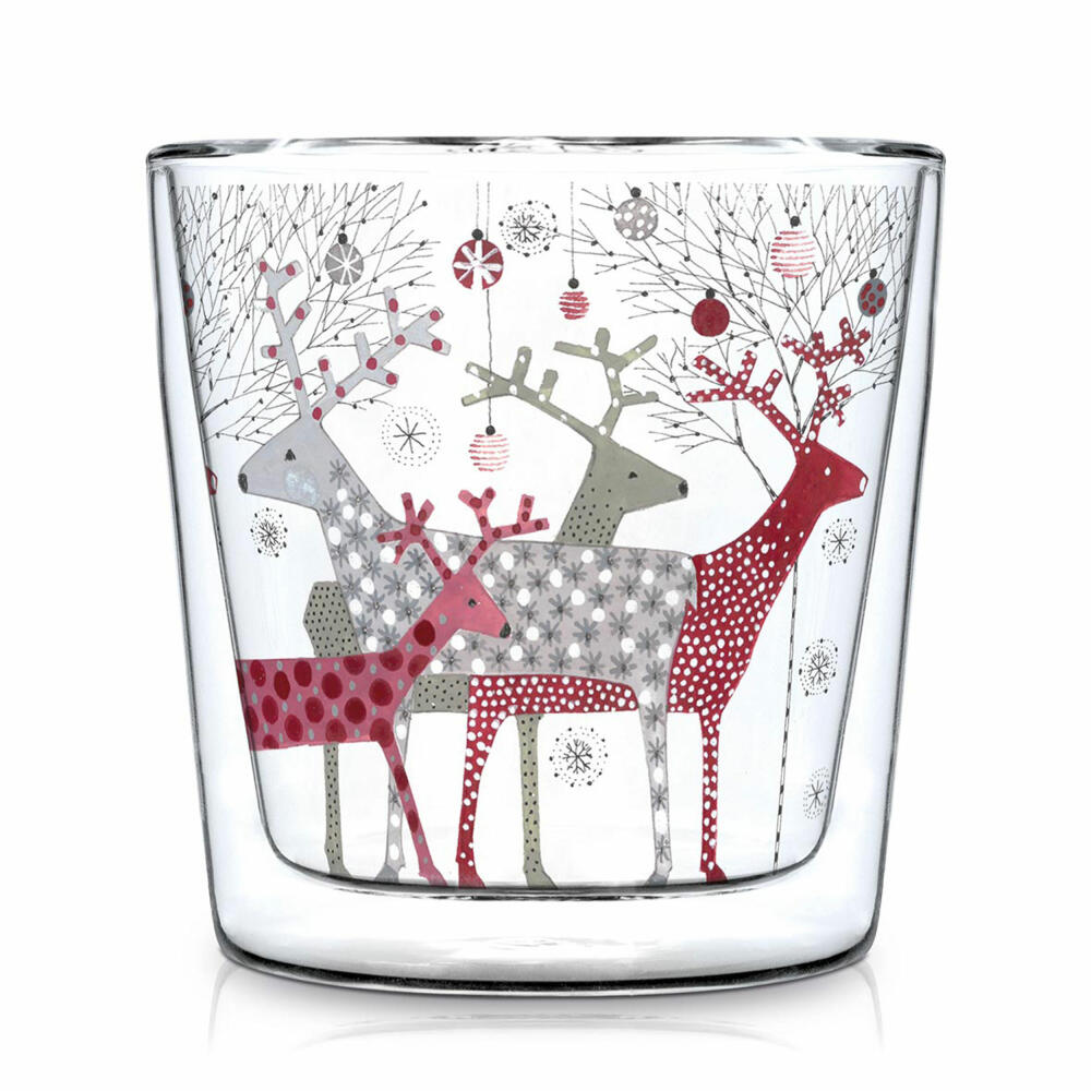 PPD Doublewall Scandic Christmas Trendglas, Teeglas, Tee Glas, Teebecher, Doppelwandig, 300 ml, 604532