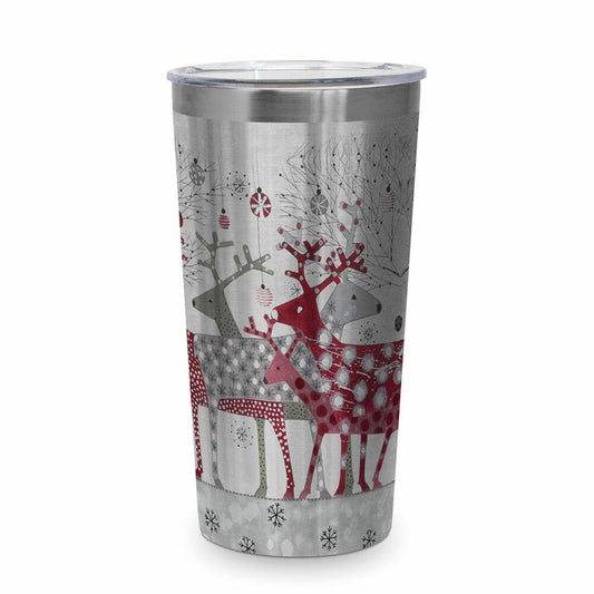 PPD Scandic Christmas Steel Travel Mug, Thermobecher, Coffee To Go, Thermo Becher, Isobecher, 430 ml, 604533