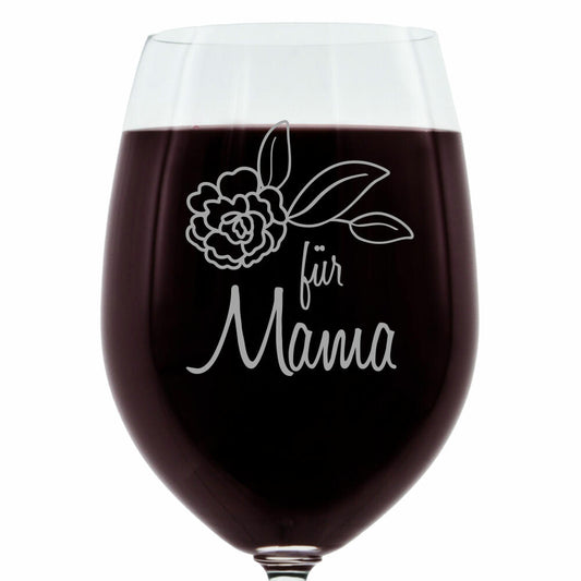 Leonardo Weinglas, Geschenk Stimmungsglas mit Gravur, Moodglas, Für Mama, Thin, 400 ml
