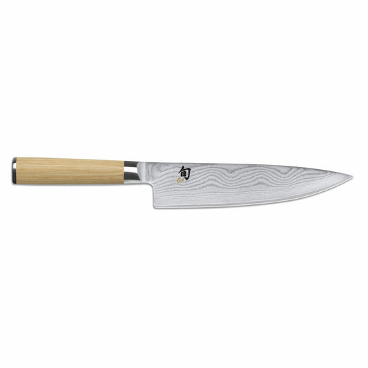 Kai Kochmesser Shun Classic White, Küchenmesser, Pakkaholzgriff, Damaszenerstahl, Klingenlänge 20 cm, DM-0706W