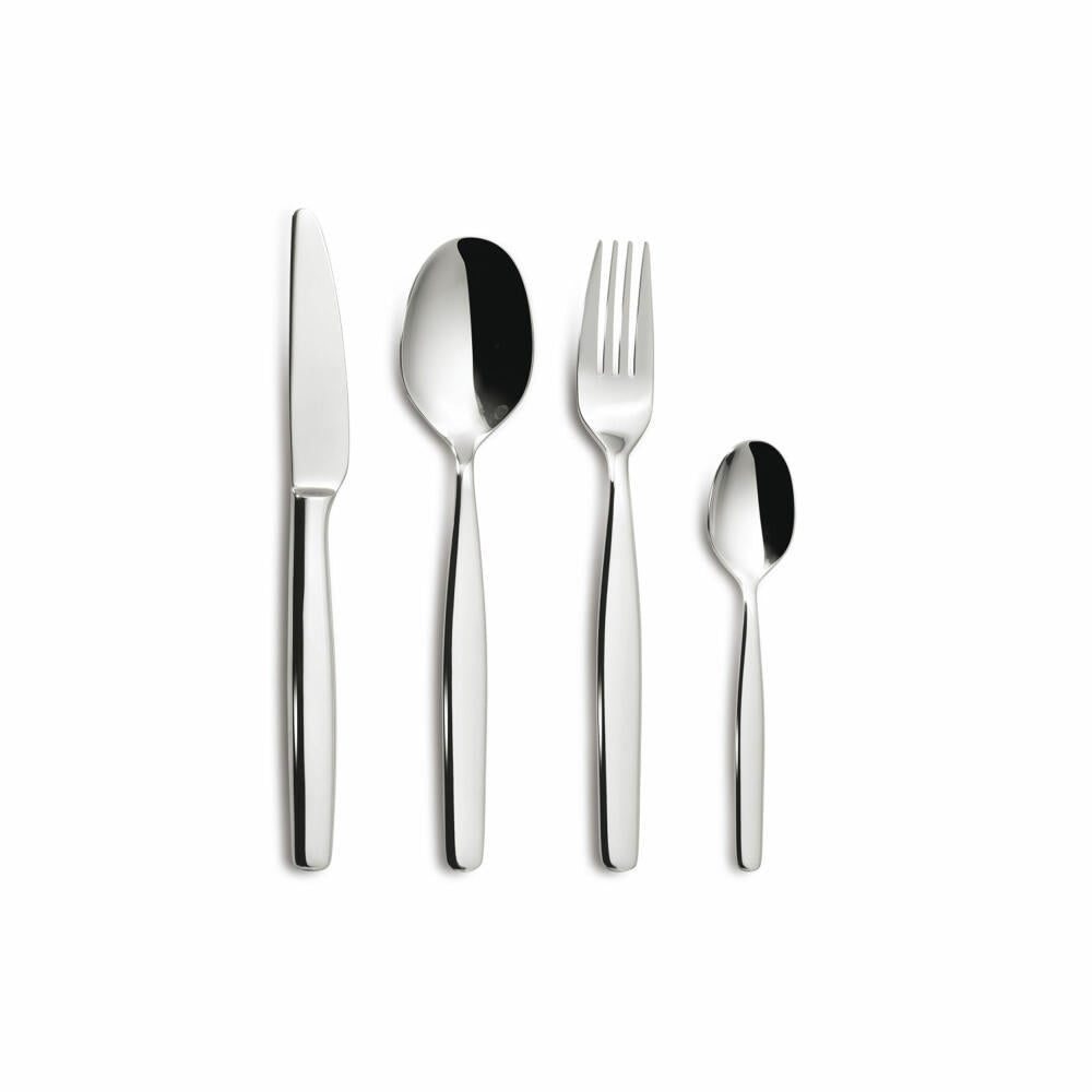 Comas cutlery set Malvarosa 24-piece, table cutlery, stainless steel, silver-colored, 6588