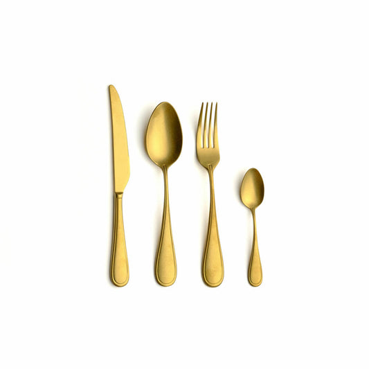 Comas cutlery set Contour Vintage Gold 24-piece, table cutlery, stainless steel 18/10, gold-colored, 5792