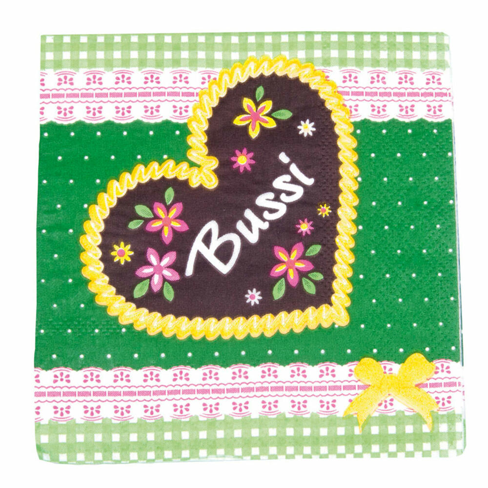 Städter Party and Cocktail Napkins Bussi, 20 pieces, napkin, party napkin, Oktoberfest, 25 x 25 cm, 337183