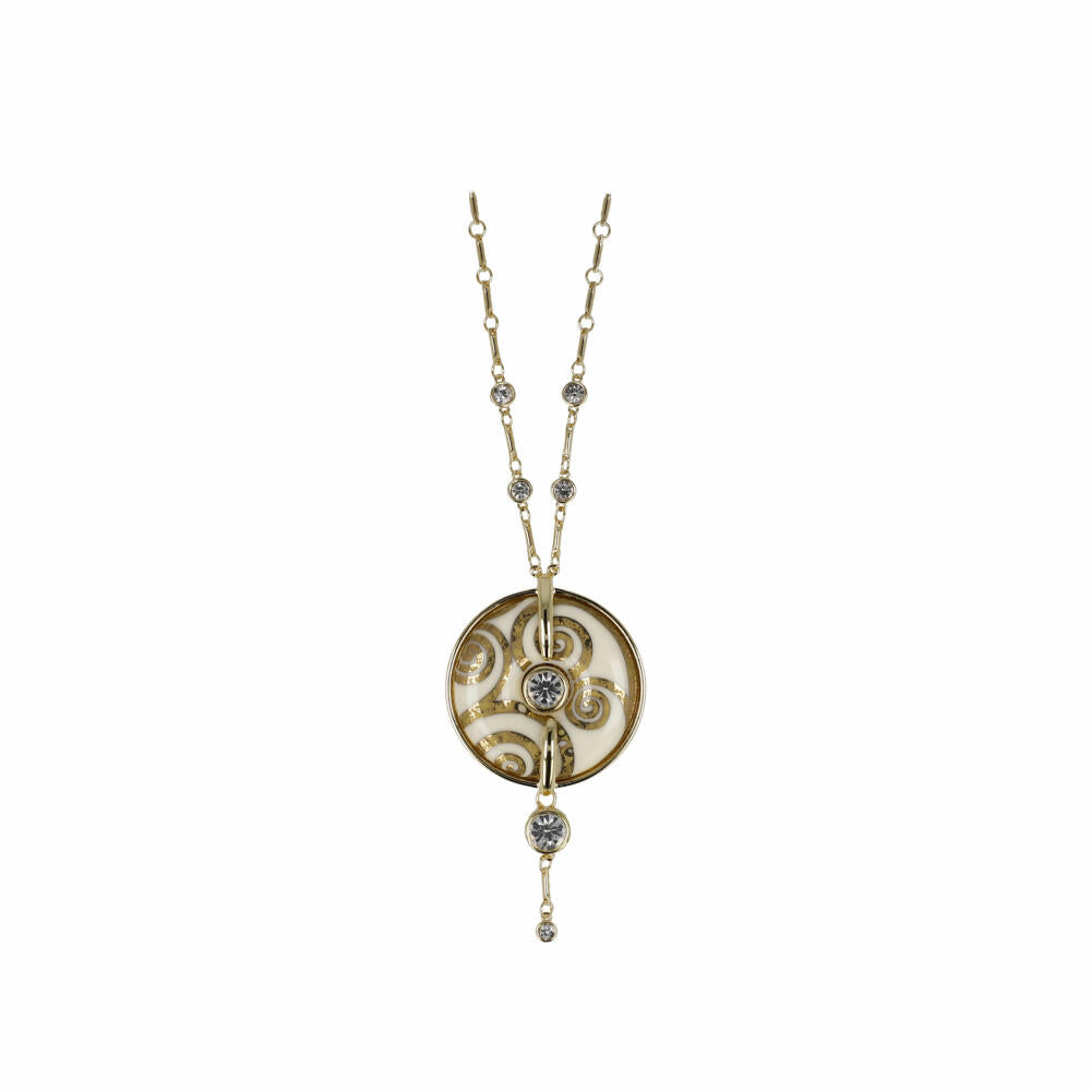 Goebel Necklace Gustav Klimt - The Tree of Life, Chain, Artis Orbis, Porcelain, Colorful, 4.5 cm, 67045331