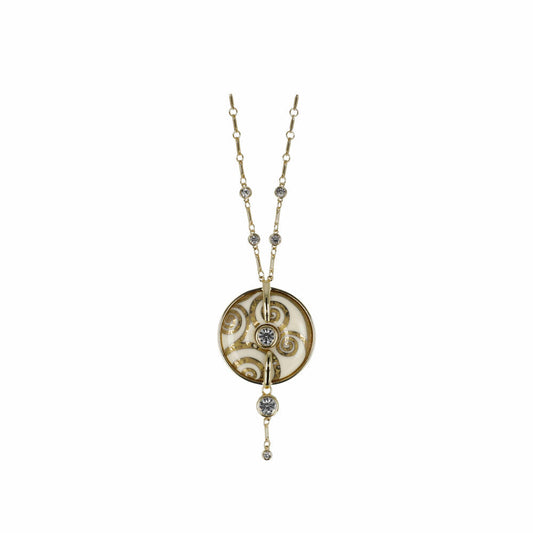 Goebel Necklace Gustav Klimt - The Tree of Life, Chain, Artis Orbis, Porcelain, Colorful, 4.5 cm, 67045331
