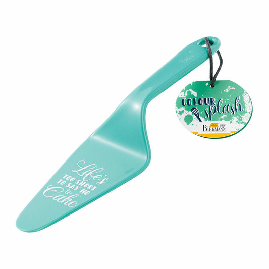 Birkmann cake server Colour Splash, cake server, baking accessories, with saying, plastic, turquoise, 26 cm, 429789