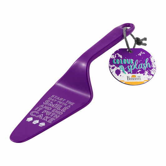 Birkmann cake server Colour Splash, cake server, baking accessories, with saying, plastic, purple, 26 cm, 429765