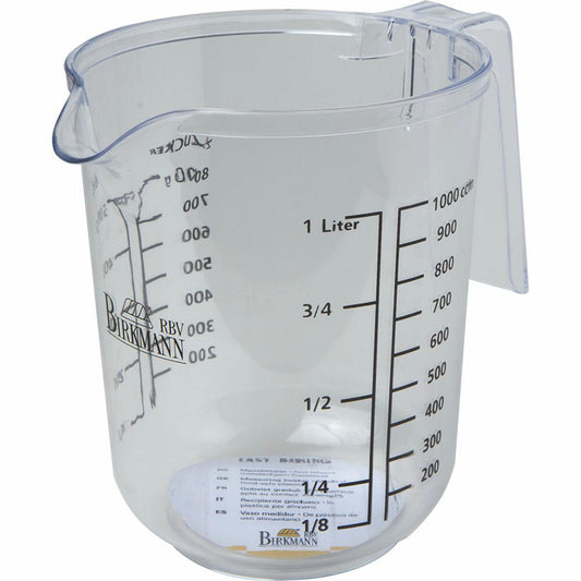 Birkmann Easy Baking measuring cup, measuring cup, measuring container, kitchen cup, plastic, 1 L, 429819