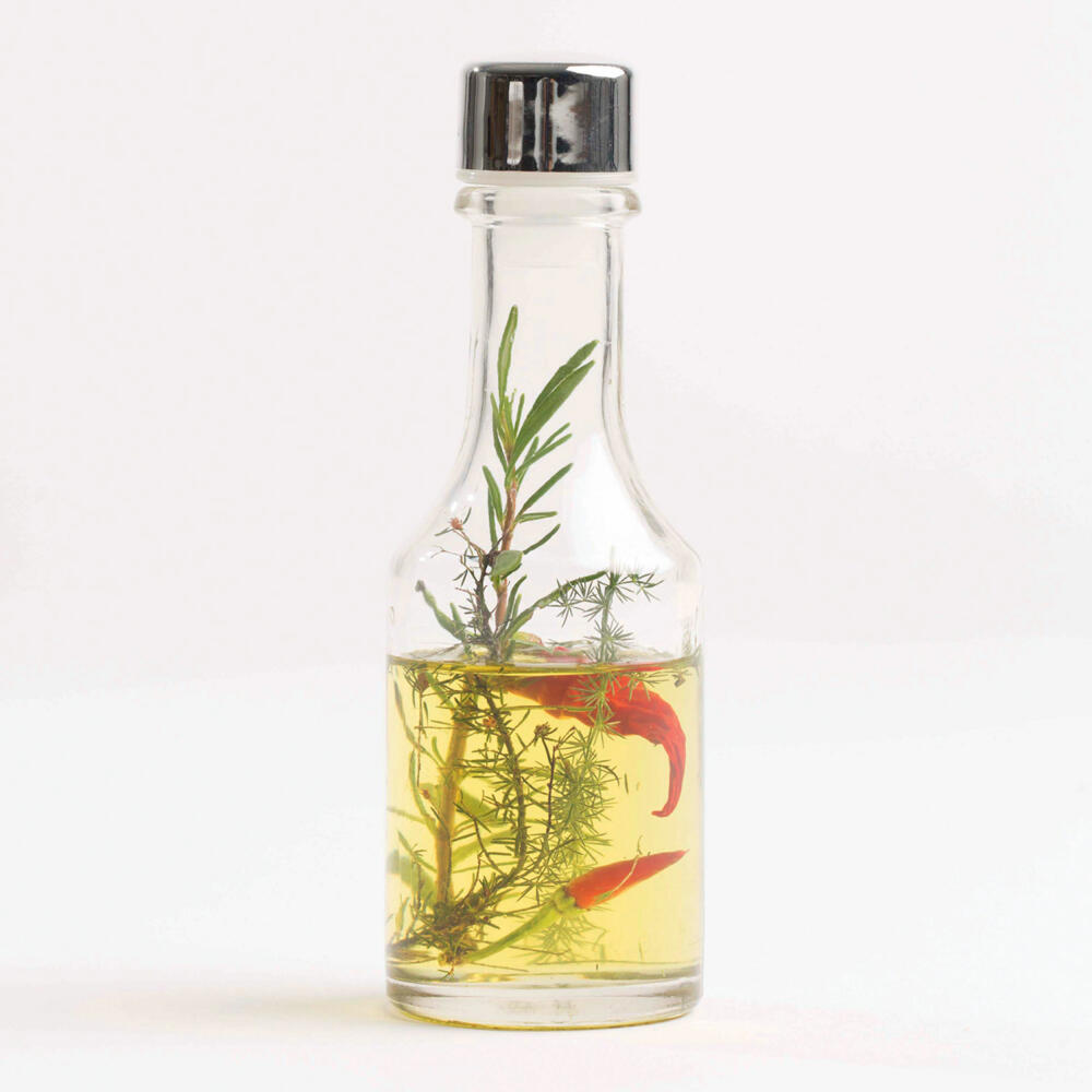 Comas Öl- und Essigspenderset Inox mit Menage, 3-tlg., Ölflasche, Essigflasche, Glas, Kunststoff, 175 ml, 3164