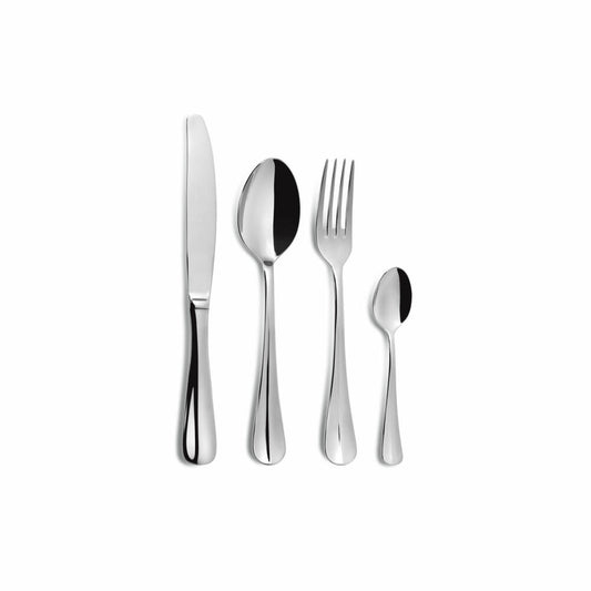 Comas cutlery set Baguette XL 24-piece, table cutlery, stainless steel 18/10, silver-colored, 4883