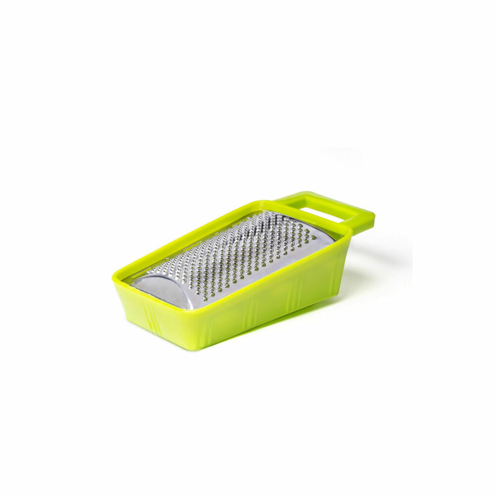 Comas kitchen grater Colour, with collecting container, stainless steel, plastic, silver-coloured, 1411