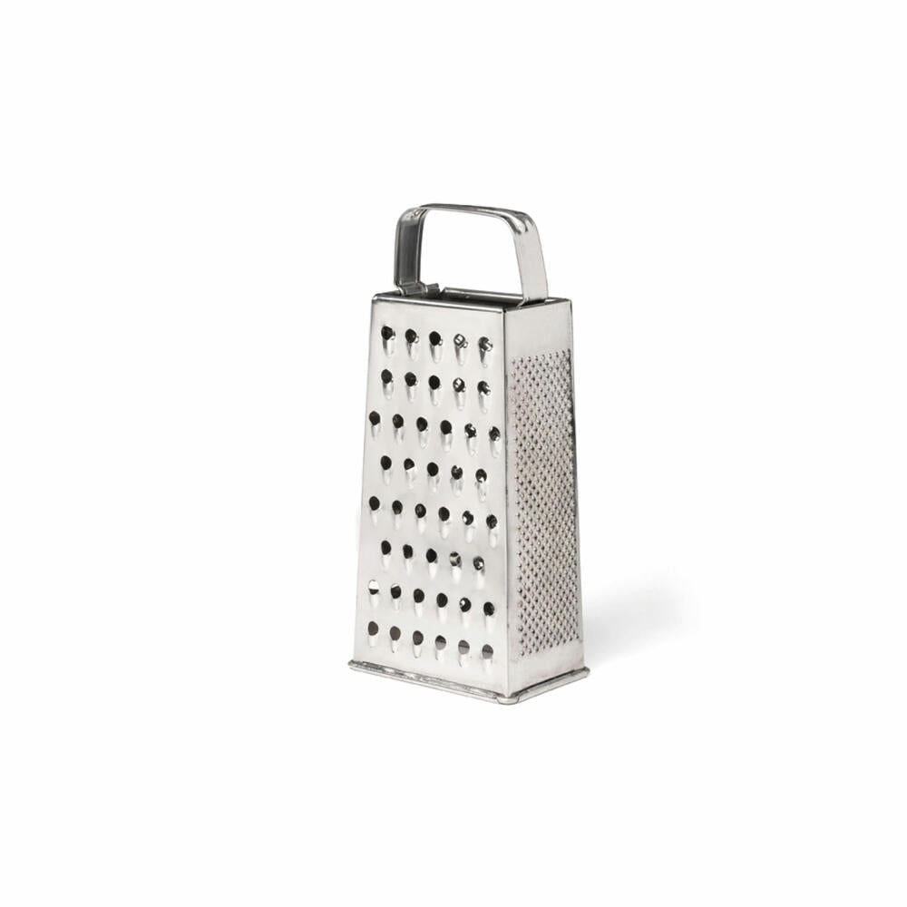 Comas tower grater 4-sided, square grater, kitchen grater, stainless steel, silver-colored, 1150