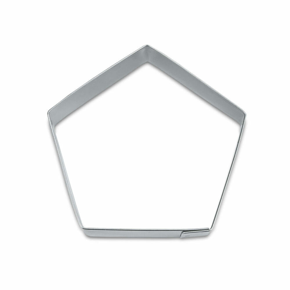 Städter cookie cutter pentagon, cookie cutter, cookie mold, biscuit, cookies, stainless steel, 7 cm, 185159