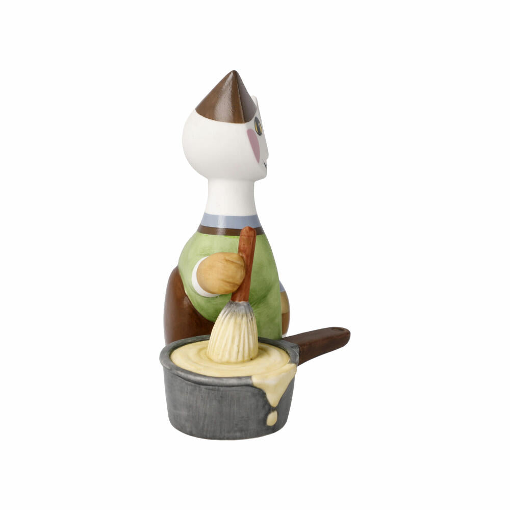 Goebel Figur Rosina Wachtmeister - Katze Cuoco laborioso, Biskuitporzellan, Bunt, 11 cm, 31400851