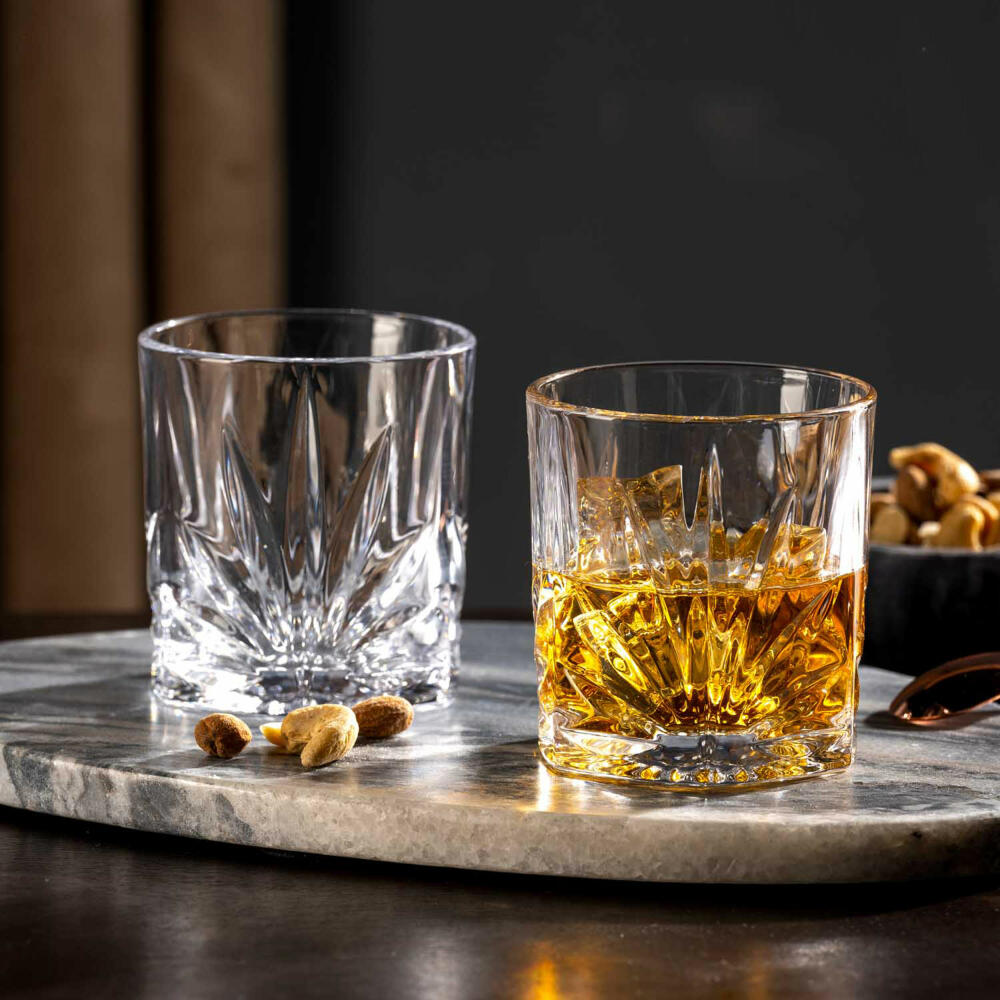 Leonardo Old Fashioned Whisky Gläser Il Mondo 2er Set, Tumbler, Kalk-Natron-Glas, Klar, 220 ml, 077481