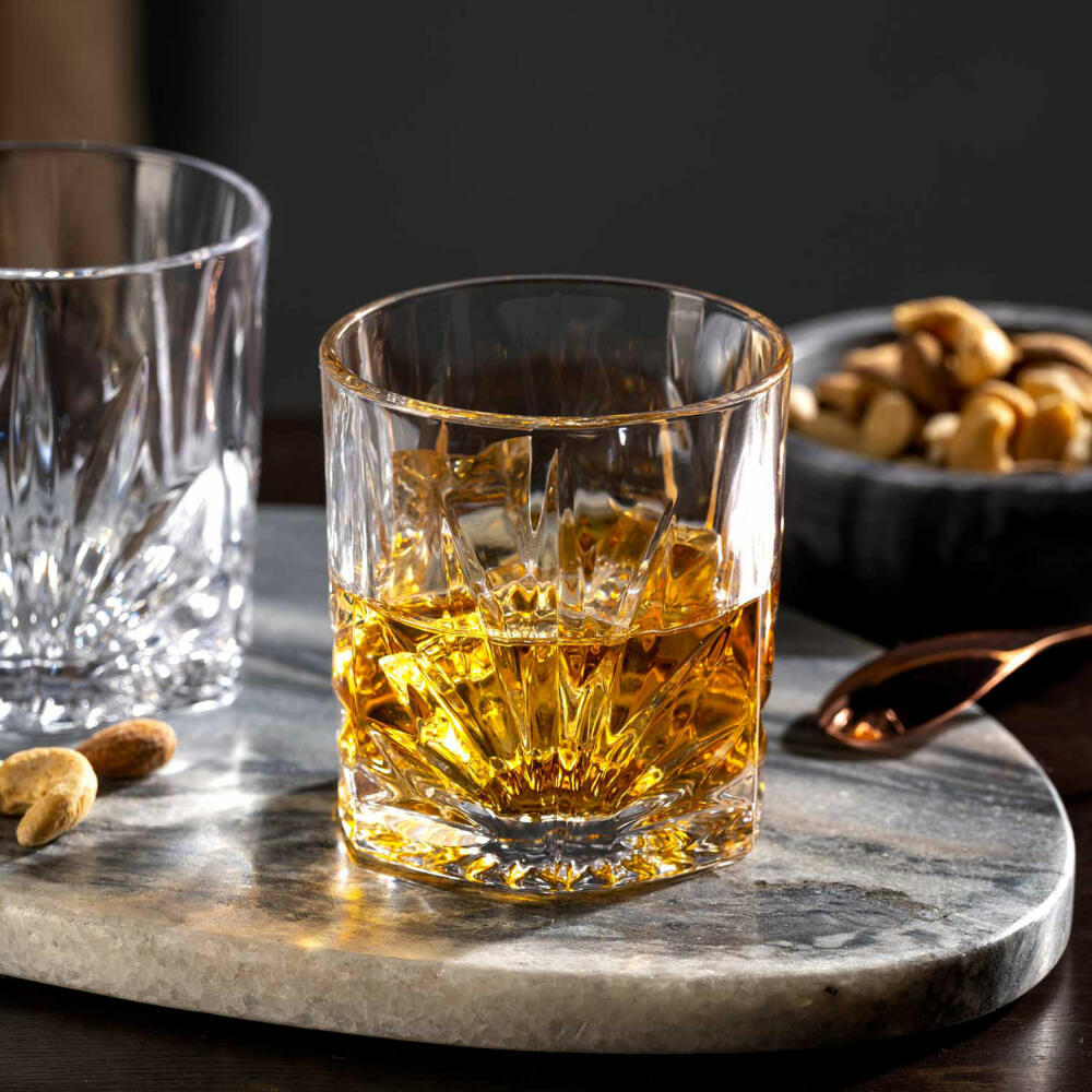 Leonardo Old Fashioned Whisky Gläser Il Mondo 2er Set, Tumbler, Kalk-Natron-Glas, Klar, 220 ml, 077481