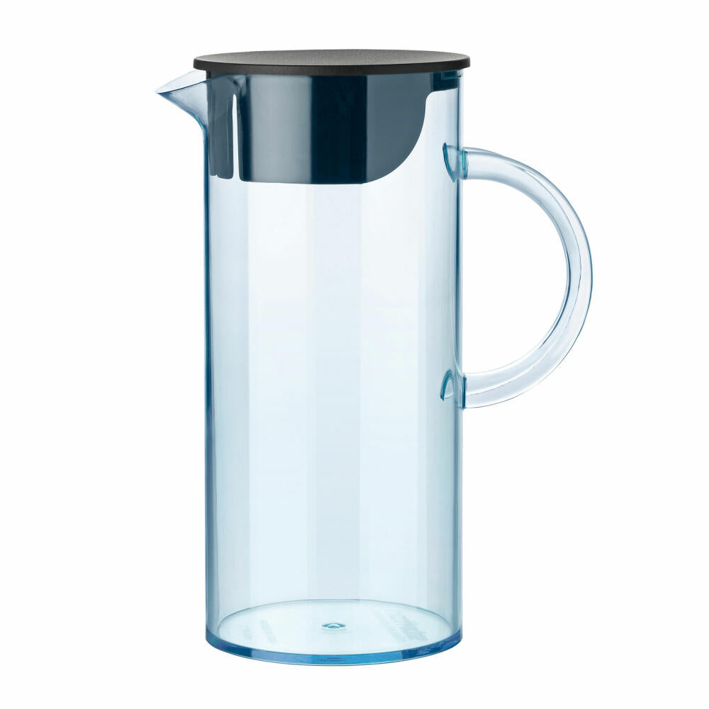 Stelton EM Kanne mit Deckel 1,5 L. - blau, Designer Karaffe, 1,5L. Ø 10,5cm Höhe 23,3cm, 1310