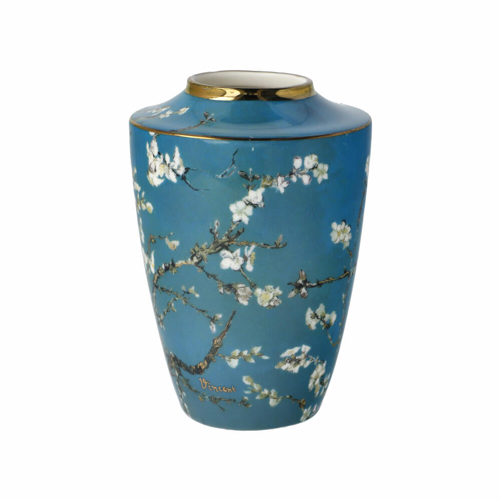 Goebel Vase Vincent Van Gogh - Mandelbaum Blau, Dekovase, Artis Orbis, New Bone China, Bunt, 12.5 cm, 67016021