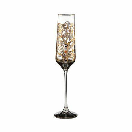 Goebel The Tree of Life - Champagne Glasses Artis Orbis Gustav Klimt Colored Glass 66913501