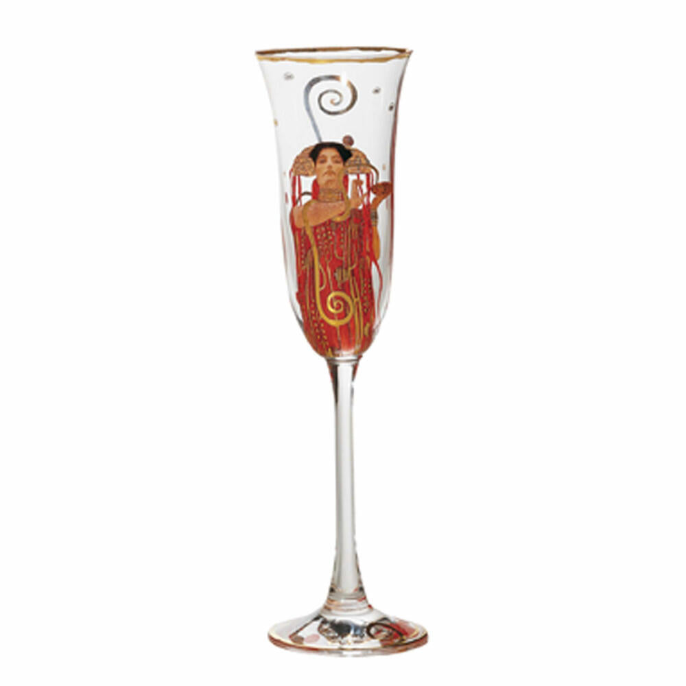 Goebel The Medicine - Champagne Glass Artis Orbis Gustav Klimt Colored Glass