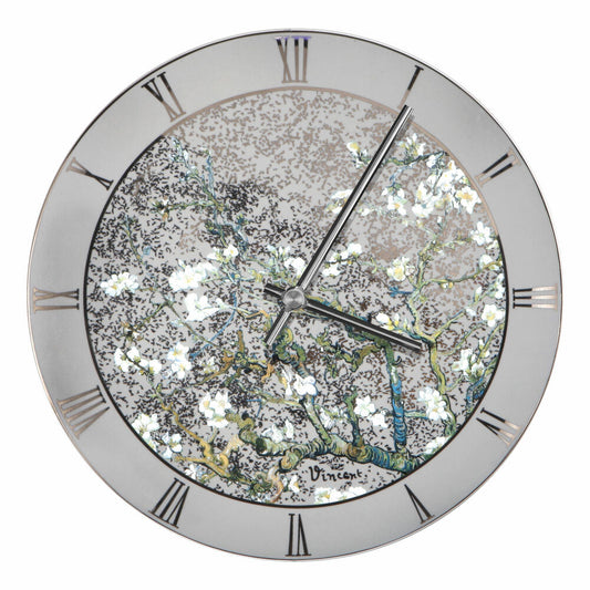 Goebel Wanduhr Vincent Van Gogh - Mandelbaum Silber, Uhr, Artis Orbis, Porzellan, 31 cm, 67069011
