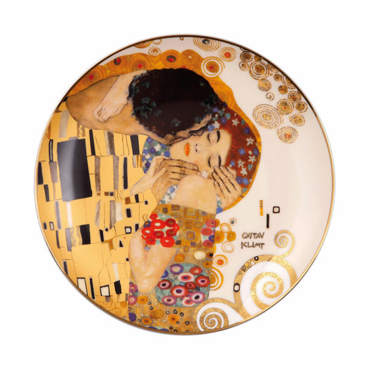 Goebel Wandteller Gustav Klimt - Der Kuss, Dekoteller, Artis Orbis, Fine Bone China, Bunt, 21 cm, 67071011
