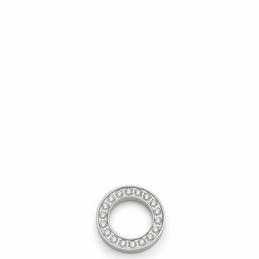 Leonardo Jewels stainless steel ring Gratile Darlins, stainless steel pendant, necklace pendant, bracelet pendant, jewelry, stainless steel, glass, silver, 1.4 cm, 016773